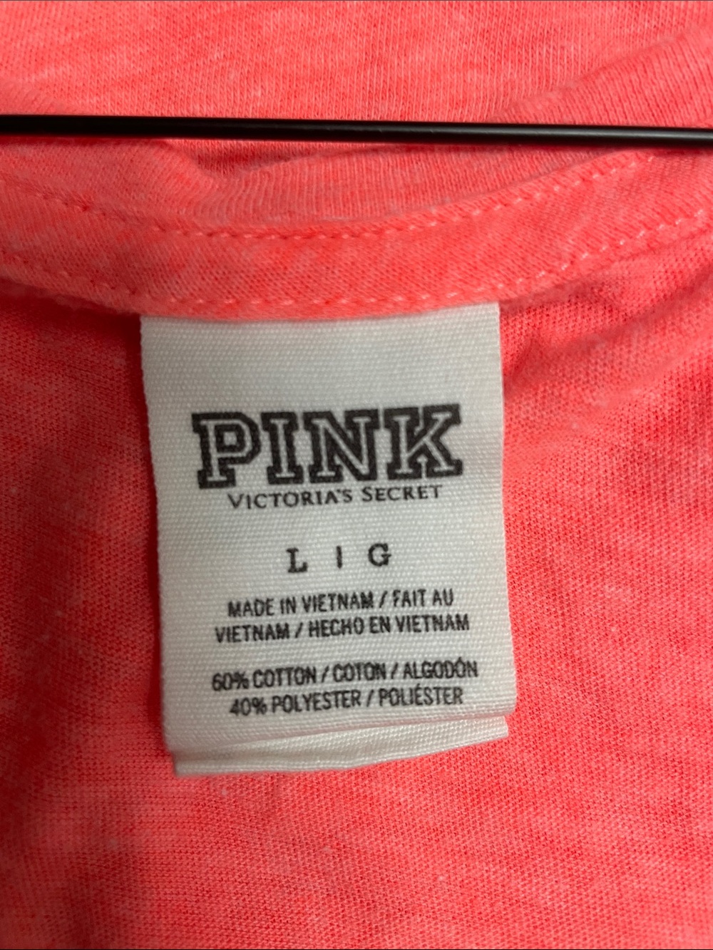 PINK Victoria's Secret Women’s Coral Logo Tank Top with Two Additional Tanks - Picture 4 of 10